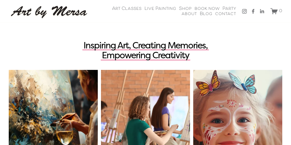 art by mersa screenshot of her website designed with polygons Media